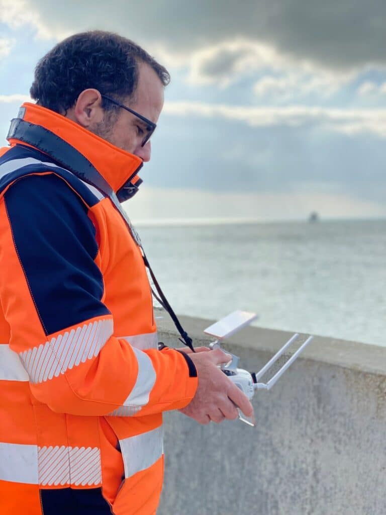 INTERVENTION D’ORTHOPHOTOGRAPHIE pour la surveillance du trait de côte par Drone.